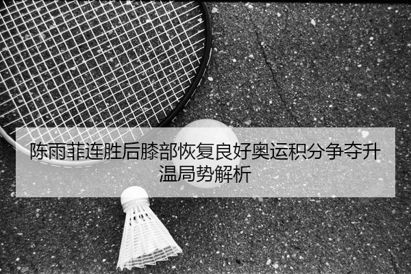 陈雨菲连胜后膝部恢复良好奥运积分争夺升温局势解析